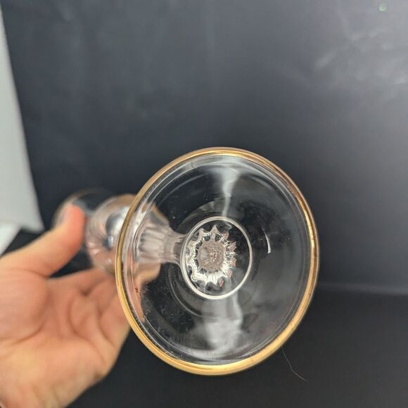 Royal Crystal Rock Aurea Gold rim champagne flute replacement - Picture 3 of 8